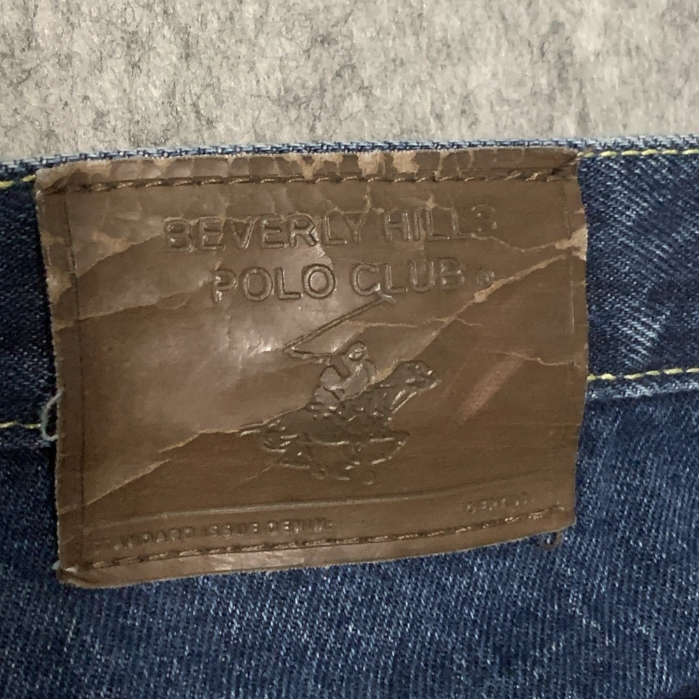 Y2K 90s Beverly Hills Polo Club Men's Carpenter Baggy Jeans 100% COTTON - 44X30 - Picture 8 of 16